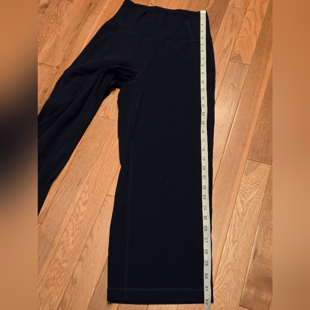Lululemon High Rise Align Wide-Leg Cropped Pant 23" Navy Blue Size 2 - Picture 9 of 12